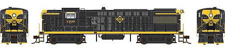 Bowser 25092 HO Scale Baldwin AS16 - Standard DC - Executive Line -- Erie 1112 (black, yellow, Logo Only)