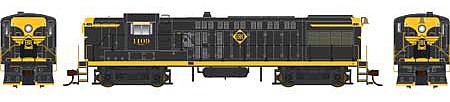 Bowser 25093 HO Scale Baldwin AS16 - LokSound and DCC - Executive Line -- Erie 1109 (black, yellow, Logo Only)