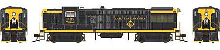 Bowser 25097 HO Scale Baldwin AS16 - Standard DC - Executive Line -- Erie-Lackawanna 1108 (black, yellow, Offset Logo)