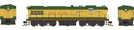 Bowser 25113 HO Scale Baldwin DRS-6-6-1500 - Standard DC - Executive Line -- SOO 385 (Ex-DSSA, yellow, green, red)