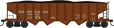 Bowser 38041 N Scale PRR Class H21a 4-Bay Hopper - Ready to Run -- Pennsylvania Railroad 197201 (Tuscan, Early Lettering)