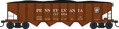 Bowser 38048 N Scale PRR Class H21a 4-Bay Hopper - Ready to Run -- Pennsylvania Railroad 137976 (Tuscan, Shadow Keystone)