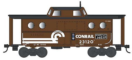 Bowser 38053 N Scale PRR Class N5C Steel Cabin Car (Caboose) - Ready to Run -- Conrail 23120 (PP&L Coal Service, Boxcar Red, black)