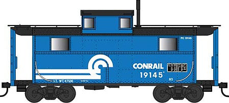 Bowser 38076 N Scale PRR Class N5 Steel Cabin Car (Caboose) - Ready to Run -- Conrail 19145 (blue, black, white)