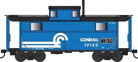 Bowser 38077 N Scale PRR Class N5 Steel Cabin Car (Caboose) - Ready to Run -- Conrail 19146 (blue, black, white)