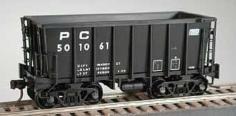 Bowser 41978 HO Scale Class G-39 70-Ton Ore Jenny with Crown Trucks - Ready to Run -- Penn Central 501842 (black, Small Logo)