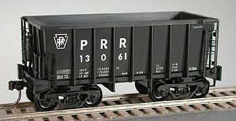 Bowser 41992 HO Scale Class G-39a 70-Ton Ore Jenny with Roller-Bearing Trucks - Ready to Run -- Pennsylvania Railroad 13924 (black, Large PRR)