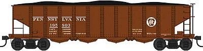 Bowser 42036 HO Scale Class H21a 4-Bay Hopper with Clamshell Doors - Ready to Run -- Pennsylvania Railroad 195916 (Tuscan, Circle Keystone)