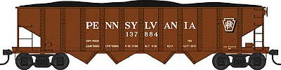 Bowser 42050 HO Scale Class H21a 4-Bay Hopper - Ready to Run -- Pennsylvania Railroad 137884 (Tuscan, Shadow Keystone)