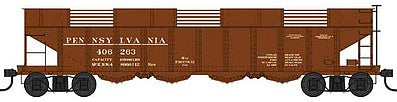 Bowser 42061 HO Scale Class H22 4-Bay Hopper - Ready to Run -- Pennsylvania Railroad 406290 (Tuscan, Early Lettering)