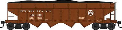 Bowser 42066 HO Scale Class H22a 4-Bay Hopper - Ready to Run -- Pennsylvania Railroad 412350 (Tuscan, Circle Keystone)
