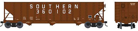 Bowser 42408 HO Scale 100-Ton 3-Bay Open Hopper - Ready to Run - Executive Line -- Southern Railway 360207 (Boxcar Red)