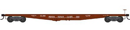 Bowser 42671 HO Scale Class F30a 50' Flatcar - Ready to Run -- Pennsylvania Railroad 475089 (Tuscan, Built 5-34)
