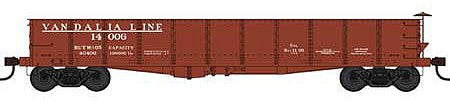 Bowser 42688 HO Scale GS 40' Gondola - Ready to Run -- Vandalia Line 14006 (Boxcar Red, Built 11-05)