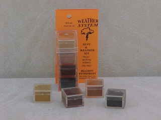 Bragdon Enterprises 60 1/2oz Weathering Powder Set (4) Light Rust, Medium Rust, Dark Rust, Soot Black