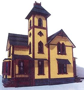 Branchline Trains 401 O Scale Tower House - Laser-Art -- Kit