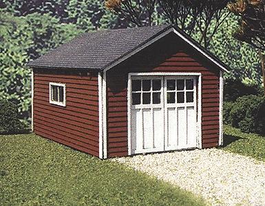 Branchline Trains 432 O Scale Laser Art Structure Kits - Garages & Sheds -- Hudson Garage