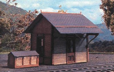 Branchline Trains 562 S Scale Laser Art Structure Kits -- Flag Stop Station