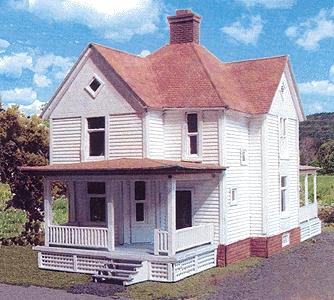 Branchline Trains 603 HO Scale Ronald Reagan Boyhood Home - Laser-Art -- Kit - 5-1/2 x 7-1/2 x 5" 14 x 19.1 x 12.7cm