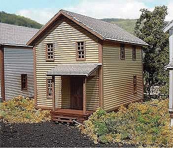Branchline Trains 605 HO Scale Company House #1 - Laser-Art -- Kit - 3-1/2 x 6 x 4" 8.9 x 15.2 x 10.2cm