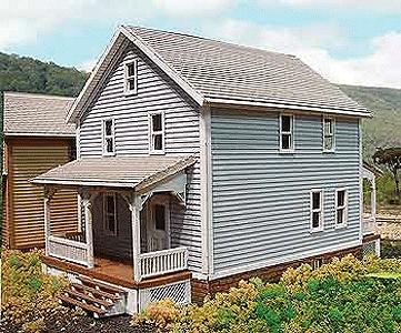 Branchline Trains 606 HO Scale Company House #2 - Laser-Art -- Kit - 3-1/2 x 6 x 4" 8.9 x 15.2 x 10.2cm