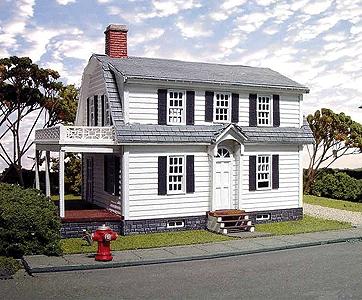 Branchline Trains 617 HO Scale Oxford House - Laser-Art -- Kit - 5 x 4 x 3" 12.7 x 10.2 x 7.6cm