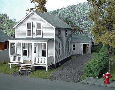 Branchline Trains 625 HO Scale The Finley Catalog House - Laser-Art -- Kit