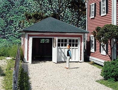 Branchline Trains 631 HO Scale Cadillac Garage - Laser-Art -- Kit
