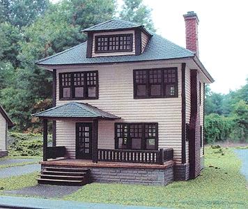 Branchline Trains 634 HO Scale Laser Art Structure Kits - Victorian Classics -- The Wenonah House - 6 x 4-1/2 x 4-1/2" 15 x 11.2 x 11.2cm