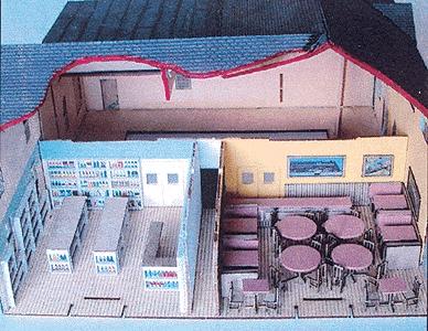 Branchline Trains 641 HO Scale Dubois Store Interior Detail Kit - Laser-Art