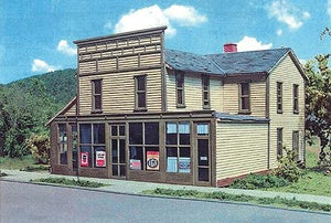 Branchline Trains 643 HO Scale Laser Art Structure Kits - Commercial Buildings -- Roscoe Store 6 x 6-1/2 x 6"