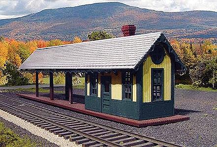 Branchline Trains 660 HO Scale Backwoods Junction Station - Laser-Art -- Kit