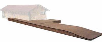 Branchline Trains 666 HO Scale Santa Fe Station Platform -- Kit - 16 x 4-1/2"