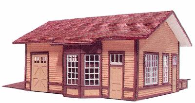 Branchline Trains 668 HO Scale Laura Station - Laser-Art -- Kit - 7 x 5 x 3" 17.8 x 12.7 x 7.6cm