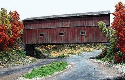 Branchline Trains 672 HO Scale Shoreham Covered Bridge - Laser-Art -- Kit