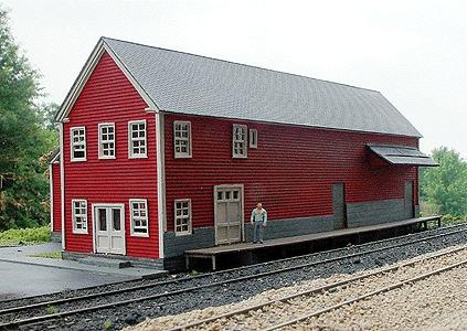 Branchline Trains 682 HO Scale Meat Packing Plant - Laser-Art -- Laser-Cut Wood Kit