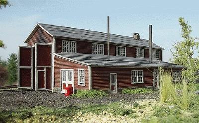 Branchline Trains 683 HO Scale 1-Stall Engine House - Laser-Art -- Kit - 10-1/2 x 6 x 4" 26.2 x 15 x 10cm
