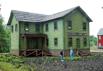 Branchline Trains 685 HO Scale Laser Art Structure Kits - Trackside Structures -- Caldwell Tool & Die
