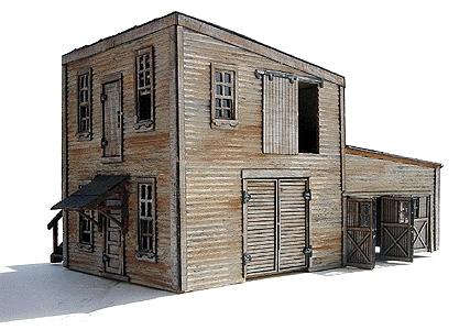 Branchline Trains 691 HO Scale Dan's Welding & Fabrication - Laser-Art -- Kit -6 x 4 x 3-1/2" 15.2 x 10.2 x 8.9cm