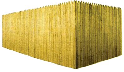 Branchline Trains 705 S Scale Stockade Fence Kit -- 88 Scale Feet