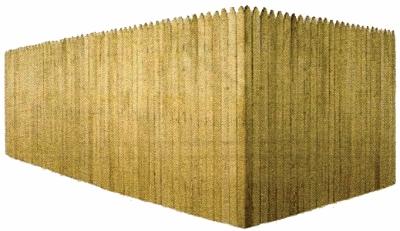 Branchline Trains 706 O Scale Laser Art Fence Kit (Laser-Cut Wood) -- Stockade Fencing; 88 Scale Feet