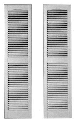 Branchline Trains 745 HO Scale Window Shutters - Laser-Art -- Fits 3' Window pkg(12)