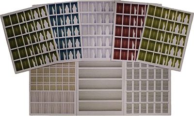 Branchline Trains 760 HO Scale Window Treatment Sheets -- 8 Different Sheets