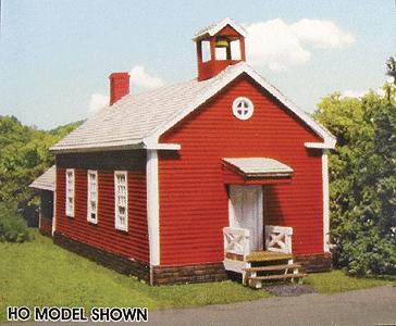 Branchline Trains 844 N Scale Schoolhouse - Laser-Art -- Kit - 4-1/2 x 1-1/2 x 2"