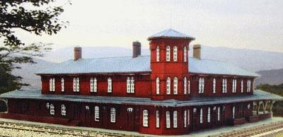 Branchline Trains 859 N Scale Canaan, Connecticut, Union Station - Laser-Art -- Kit - 11 x 10 x 3-1/2" 27.9 x 24.4 x 8.8cm