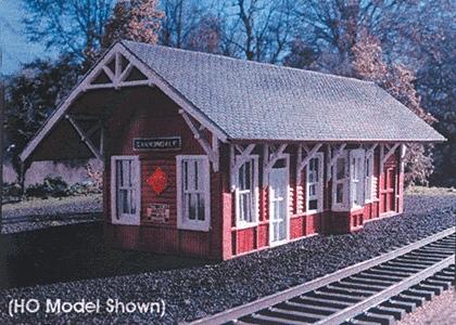 Branchline Trains 861 N Scale Cannondale Train Station - Laser-Art -- Kit - 2 x 1 x 1" 5.1 x 2.5 x 2.5cm