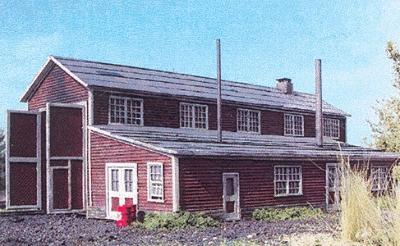 Branchline Trains 883 N Scale 1-Stall Engine House - Laser Art -- Kit