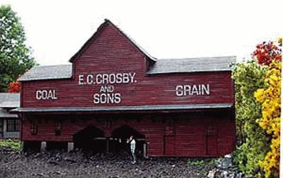 Branchline Trains 894 N Scale Crosby's Coal - Laser Art -- Laser-Cut Wood Kit - 4 x 1-1/4 x 2-1/2" 10.2 x 3.2 x 6.4cm