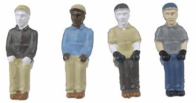 Broadway Limited 1007 HO Scale Engineer & Fireman Figure Sets (Press Fit or Glue for All BLI Engines) -- Style E, F, G, H pkg(4)