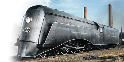 Broadway Limited 2842 HO Scale Streamlined 4-6-4 Hudson, Disc Drivers w/Sound, DCC & Smoke - Paragon3(TM) -- Painted, Unlettered (black, graphite)